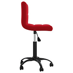 Acheter vidaXL Chaises à manger pivotantes lot de 2 rouge bordeaux velours