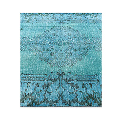 Vidal Tapis de laine 287x175 turquoise Ultra Vintage pas cher