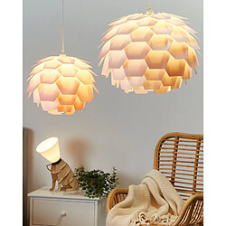 Beliani Lampe suspension rose petit abat-jour SEGRE