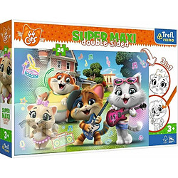 Trefl Puzzle 24 elements SUPER MAXI Joyful cats, 44 cats