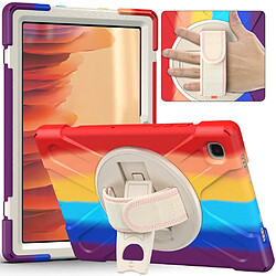 Coque en TPU avec béquille pivotante Coloré/rouge pour votre Samsung Galaxy Tab A7 10.4 (2020)