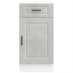 Avis vidaXL Armoire de cuisine Porto gris béton bois d'ingénierie