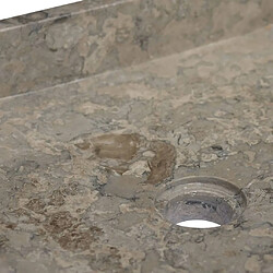 Acheter vidaXL Lavabo Gris 40x40x10 cm Marbre