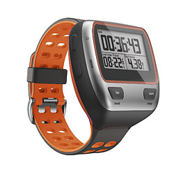 Bracelet de montre-bracelet en silicone pour Garmin Forerunner 310XT Orange