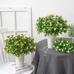 Acheter Fleurs Artificielles Bureau Faux Fleurs Arrangement Bouquet Pour Home Office Blanc