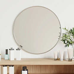 vidaXL Miroir mural Argenté Ø 40 cm Rond