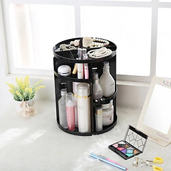 Wewoo 360 Degrés Tourner Cosmétique Fonctionnelle noir Conteneur Maquillage Organisateur Boîte De Rangement Écologique, Taille: 23 x 31 cm pas cher