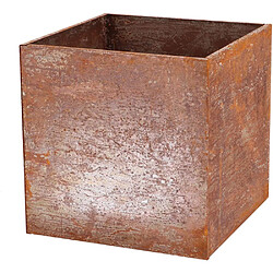 Acheter Esschert Garden Jardinière en acier corten rouille 38 x 38 x 38 cm.