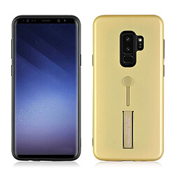 Wewoo Coque renforcée or pour Samsung Galaxy S9 + TPU + PC givré antichoc étui de protection avec support, petite quantité recommandé avant Galaxy S9 + lancement