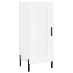 Acheter vidaXL Buffet haut Blanc 34,5x34x180 cm Bois d'ingénierie