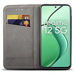 Avis Htdmobiles Housse etui portefeuille avec coque interieure en silicone pour Realme 12x et Realme 12 5G + verre trempe - BLEU MAGNET