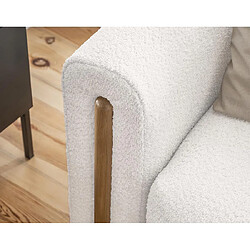 Acheter Bestmobilier Glendale - canapé droit 3 places - convertible avec coffre - en tissu bouclette