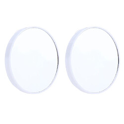 Avis 2x Miroir Aspiration Murale Voyage 10X Loupe Maquillage Cosmétique Miroirs De Chambre Blanc