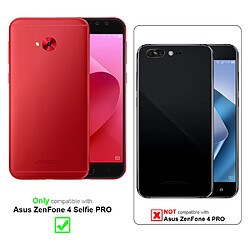 Cadorabo Coque Asus ZenFone 4 Selfie PRO Etui en Rouge