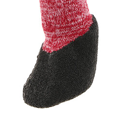 Chaussettes de chien anti-dérapant chaussettes chaussures chaudes chaussettes en coton patte de protection red_m