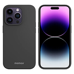 Coque en silicone MOMAX anti-chute, compatible avec la charge sans fil pour votre iPhone 14 Pro Max - noir