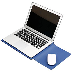 Acheter Sacoche en cuir SOYAN avec tapis de souris pour Macbook Air 13.3 pouces / Pro 13.3 pouces - Bleu