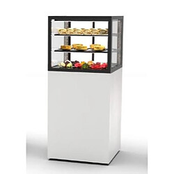 Vitrine Réfrigérée à 4 Faces avec Base 60 Serie Integra - 600 x 600 x 1400 mm et Sans Accès Frontal - Sayl