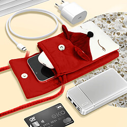 Acheter Avizar Pochette Bandoulière pour Smartphone en Tissu Design Renard Rouge