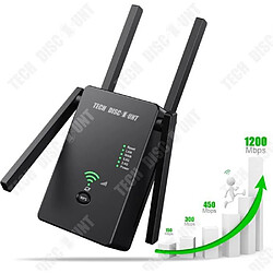 Tech Discount TD® Routeur sans fil 1200M amplificateur Signal 2.4G5G répéteur AP amélioration du WIFI domestique largement Compatible léger Portab