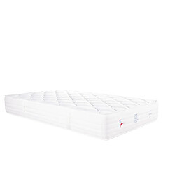 LUXURY LITERIE Matelas Patriote Mousse, 27cm, mousse haute densité , Indépendance du Couchage, Soutien ferme + Oreiller, 90x190cm