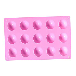 Moule En Silicone De Qualité Alimentaire 15 Trous Cuisson Moule à Biscuits Pour Gâteau Au Chocolat Plateau à Glace 15 Trous Rose