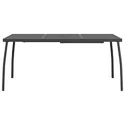 Avis Maison Chic Table de jardin | Table d'extérieur anthracite 165x80x72 cm Treillis d'acier -GKD58378