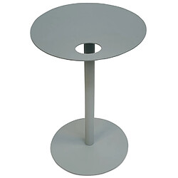 Avis Alterego Table d'appoint ovale 'MASA' en métal gris