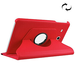 Wewoo Housse Étui rouge pour Samsung Galaxy Tab E 9.6 / T560 / T561 Litchi Texture Horizontal Flip solide couleur en cuir avec 360 degrés support de rotation