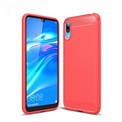 Wewoo Coque en TPU antichoc fibre de carbone brossée pour HuEnjoy 9 (rouge)