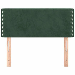 Avis Maison Chic Tête de lit moderne pour chambre - Décoration de lit Vert foncé 100x5x78/88 cm Velours -MN83502