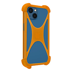 Avizar Coque Smartphone jusqu'à 6.7 pouces Universelle Silicone Gel Extensible orange