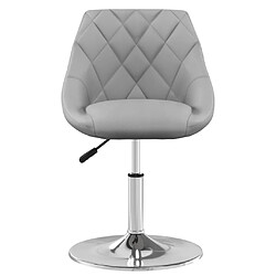 Avis Maison Chic Lot de 6 Chaises pivotantes à manger | Fauteuil Chaise de cuisine Gris clair Velours -GKD84973