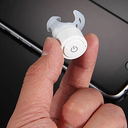 Wewoo Oreillette Bluetooth pour iPhone Twins-S08 est vrai stéréo sans fil écouteurs In-Ear avec micro charge Mobile Power Box iPad iPod PC et d'périphériques Blanc pas cher