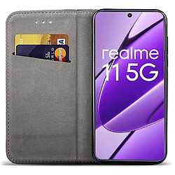 Avis Htdmobiles Housse etui portefeuille avec coque interieure en silicone pour Realme 11 5G et Realme C67 5G + film ecran - BLEU MAGNET