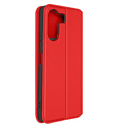 Avizar Étui pour Xiaomi Redmi 13C, Clapet Magnétique Porte-carte Rouge