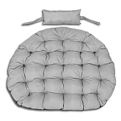 Non Renseigné Coussin de jardin 110x90 cm pour nid de cigogne chaise suspendue gris imperméable AIO