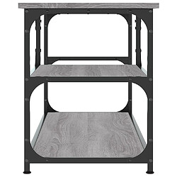 Acheter vidaXL Meuble TV sonoma gris 103x38x46,5 cm bois d'ingénierie et acier