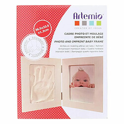 Artemio Double cadre photo 36,5 x 23,5 cm pour moulage empreinte bébé