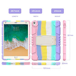 Coque en TPU + Silicone Résistant aux impacts avec béquille Coloré/Rose pour votre Apple iPad Pro 10.5 pouces (2017)/iPad Air 10.5 pouces (2019)