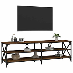 Acheter Maison Chic Meuble TV scandinave - Banc TV pour salon chêne marron 160x40x50 cm bois d'ingénierie -MN31036