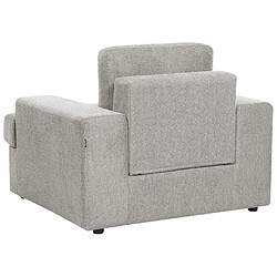 Acheter Beliani Fauteuil ALLA Tissu Gris clair