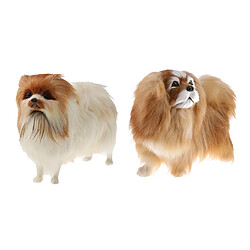 chien en peluche interactif realiste jouet blanc