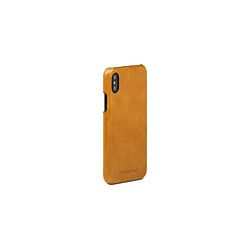 Alpexe Coque rigide en cuir camel Dbramante1928 pour iPhone X/XS