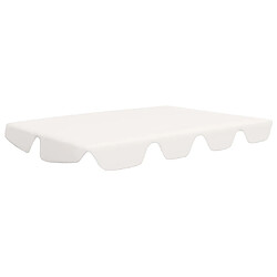 vidaXL Toit de rechange de balançoire blanc 188/168x145/110 cm