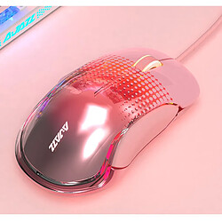 Universal Souris légère pour gamer PC portable FPS LOL PUBG CSGO 7 DPI ABS PC | Mouse (rose)