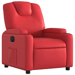 Avis Maison Chic Fauteuil Relax pour salon, Fauteuil inclinable électrique Rouge Similicuir -GKD71769