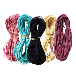 5pcs Flat Faux Suede Coréenne Velvets Leather Cord String Jewelry Findings 4 #