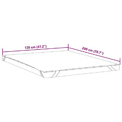 vidaXL Protège-matelas blanc 120x200 cm imperméable pas cher