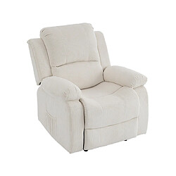 Bestmobilier Armand - fauteuil relax en velours côtelé